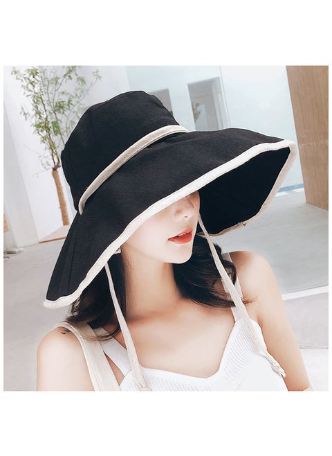 Double-sided sunshade large brim sunscreen fisherman's hat