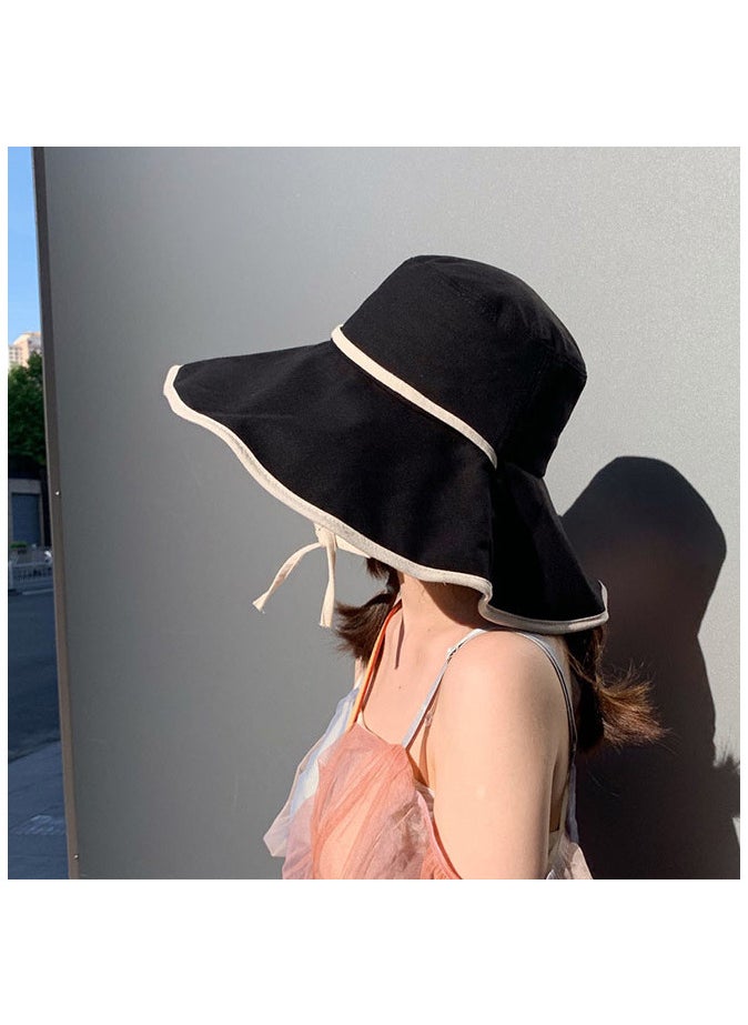 Double-sided sunshade large brim sunscreen fisherman's hat