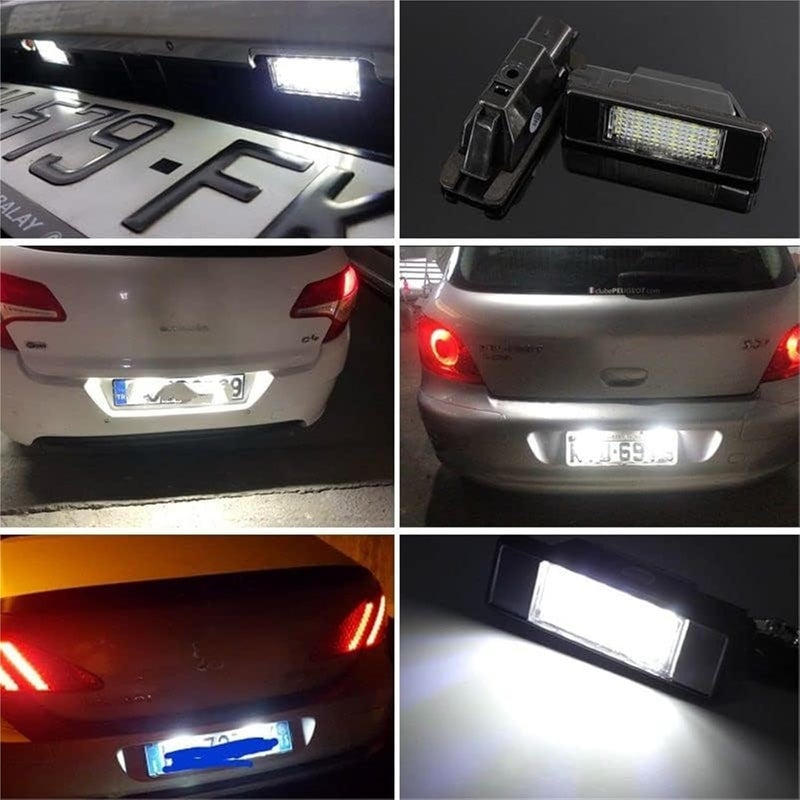 Vuzmode 2pcs LED License Plate Light for Citroen and Peugeot - Image 5
