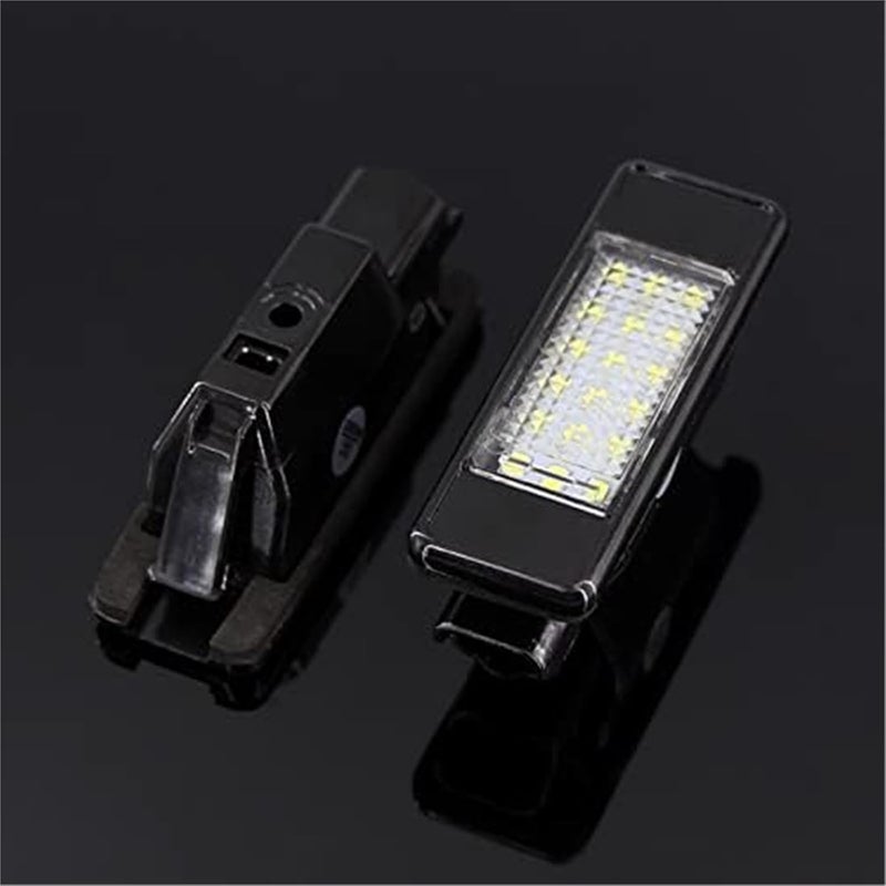 Vuzmode 2pcs LED License Plate Light for Citroen and Peugeot - Image 1
