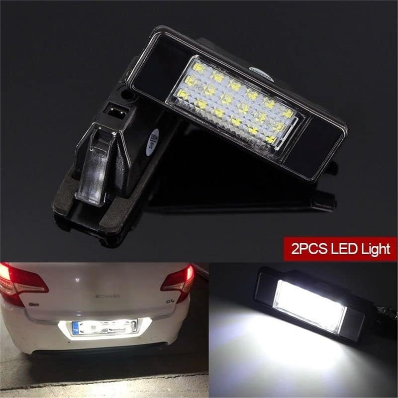 Vuzmode 2pcs LED License Plate Light for Citroen and Peugeot - Image 2
