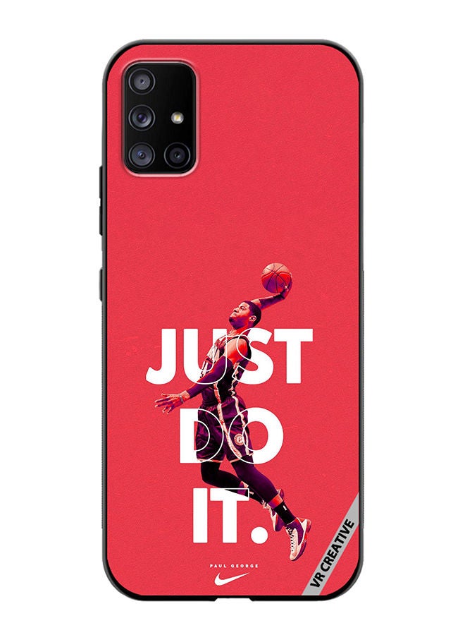 VR CREATIVE Protective Case Cover For Samsung Galaxy A71 5G Just Do It Paul George Design Multicolour - Image 1