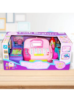 Toys Cash Register Playset for Kids with Accessories, Light, Sound & Calculator – Educational Toy with Microphone and Scanner 