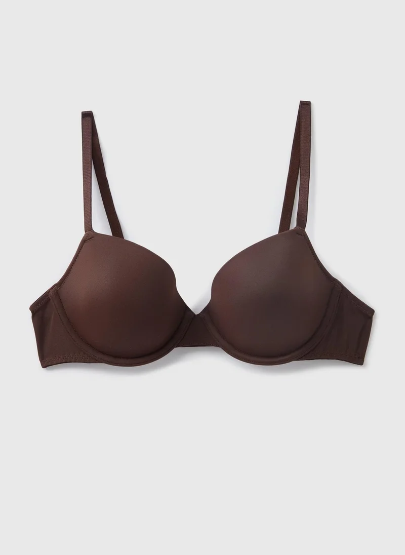 Matalan Deep  Microfibre T-Shirt Bra