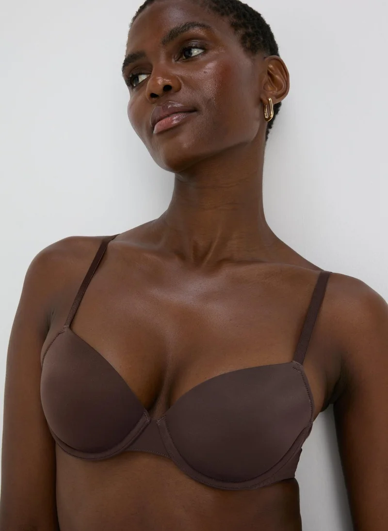 Matalan Deep  Microfibre T-Shirt Bra