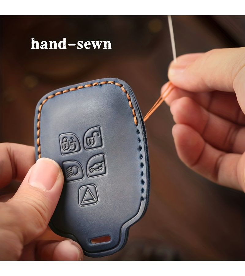 Customized Smart Remote Key Fob Cover Shell Buckle With Keychain For Hyundai Ioniq 6 Grandeur GN7 Kona Santa Fe Elantra 2022 2024 5 Button Model Single Seam Black Easy To Install - Image 2