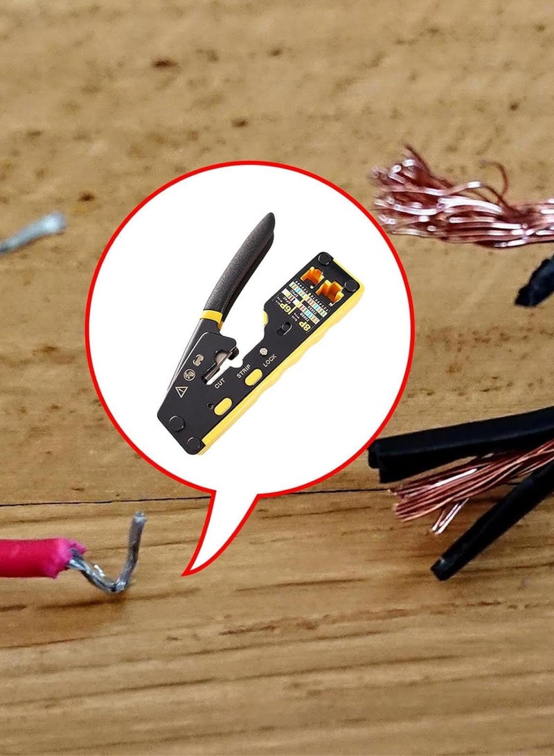 GGOOT Cable Stripping Pliers, Cable Precision, High Performance Crimping Pliers, Professional High Performance Crimping Pliers, Multifunctional Electrical Tool and Hardware for  - Image 2