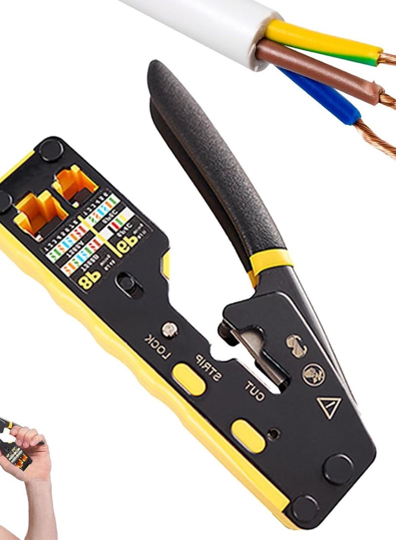 GGOOT Cable Stripping Pliers, Cable Precision, High Performance Crimping Pliers, Professional High Performance Crimping Pliers, Multifunctional Electrical Tool and Hardware for  - Image 1