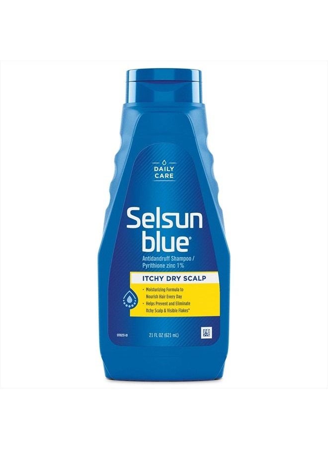Selsun blue Itchy Dry Scalp Anti-Dandruff Shampoo, Extra-Hydrating Formula, Pyrithione Zinc 1%, 21 Oz  - Image 1