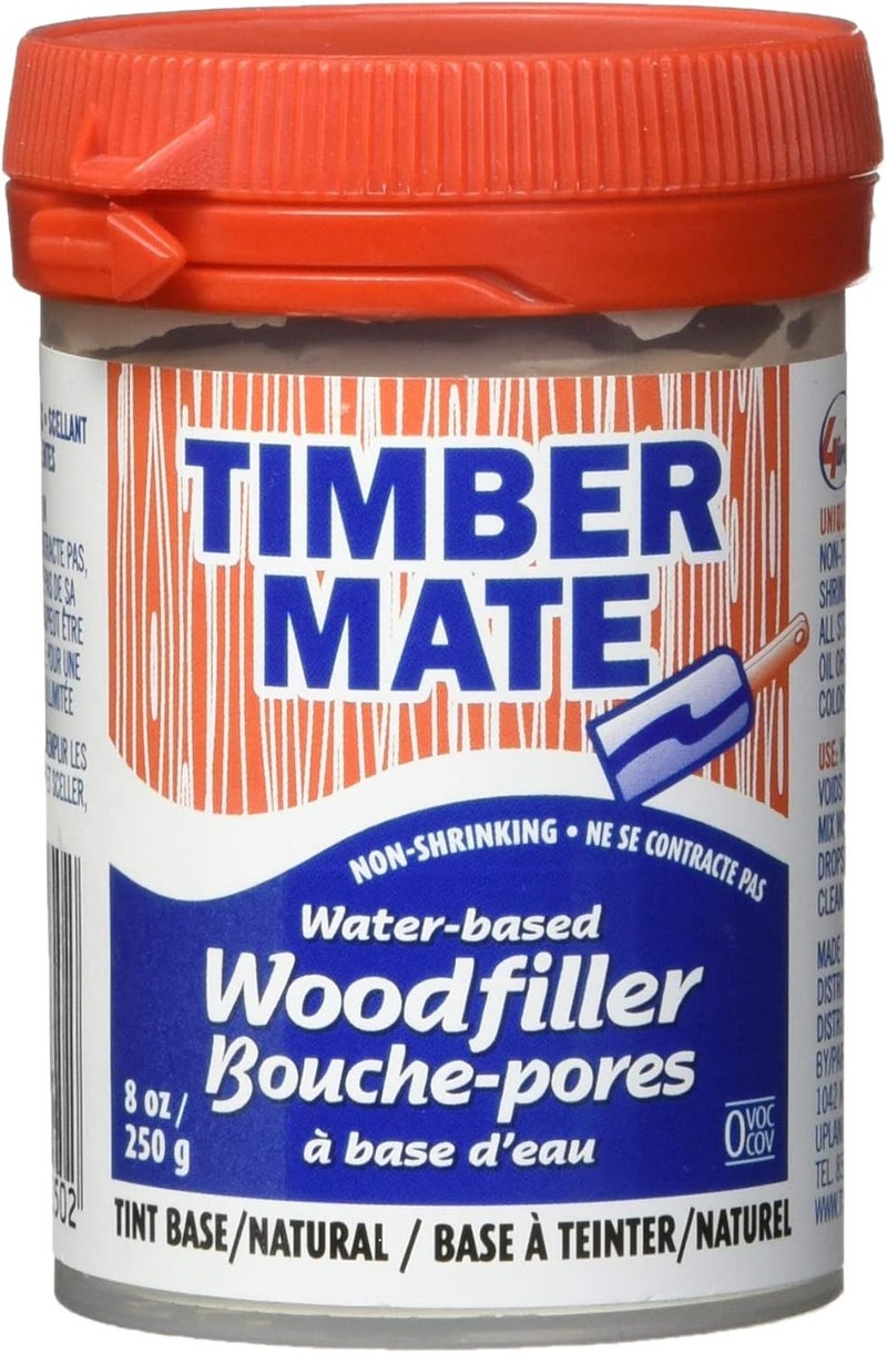 Timbermate Wood Filler, Water Based, 8oz, Natural - Image 1