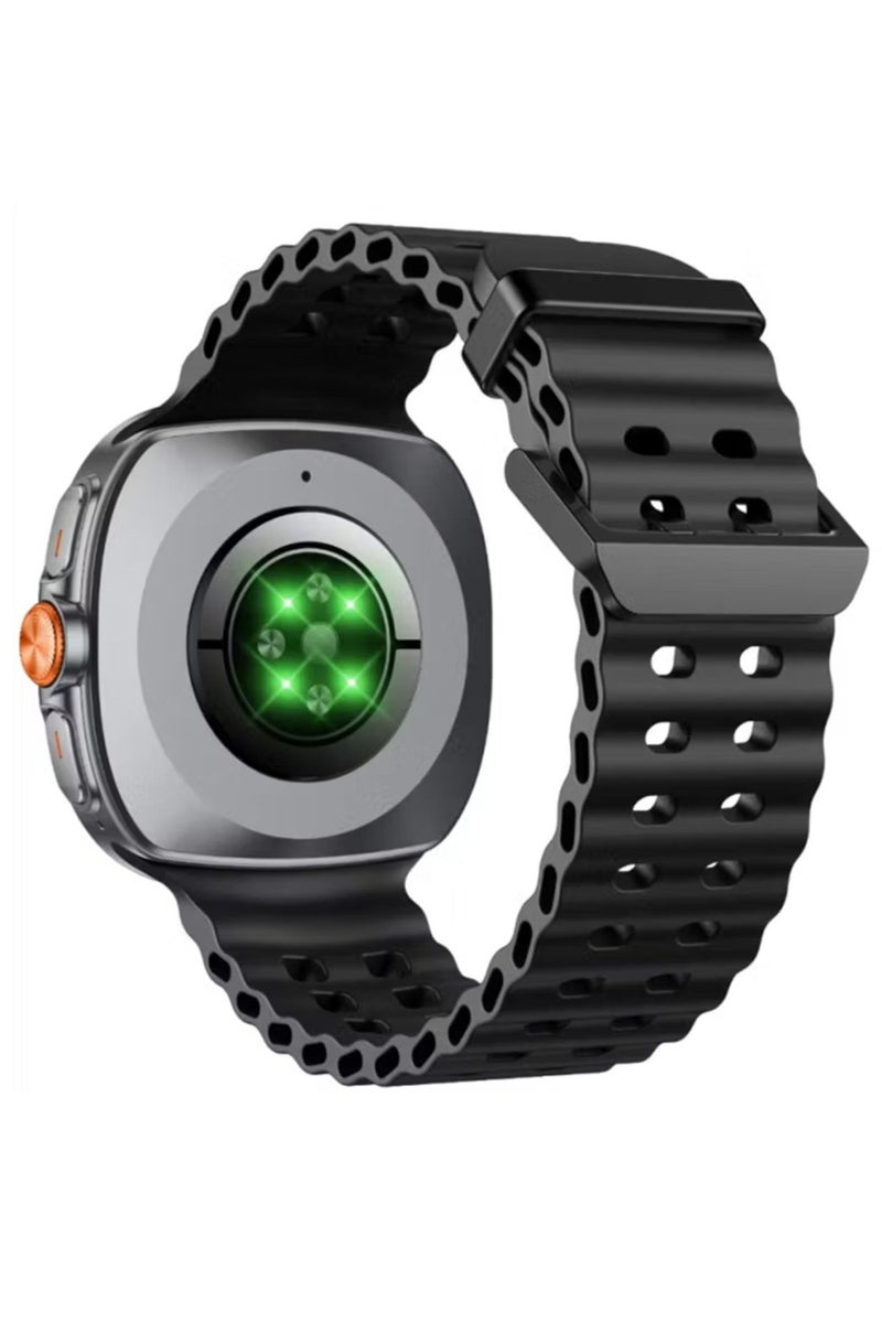 جرين ليون ساعة ذكية Connect Pro مع شاشة AMOLED ومكالمات BT عالية الدقة / شاشة تعمل دائمًا / إشعارات المكالمات / الوسائط الاجتماعية / التحكم في الموسيقى / شاشة إيقاظ برفع المعصم / مراقبة النوم / تذكير بالخمول / GL-SWA39 - أسود - Image 2