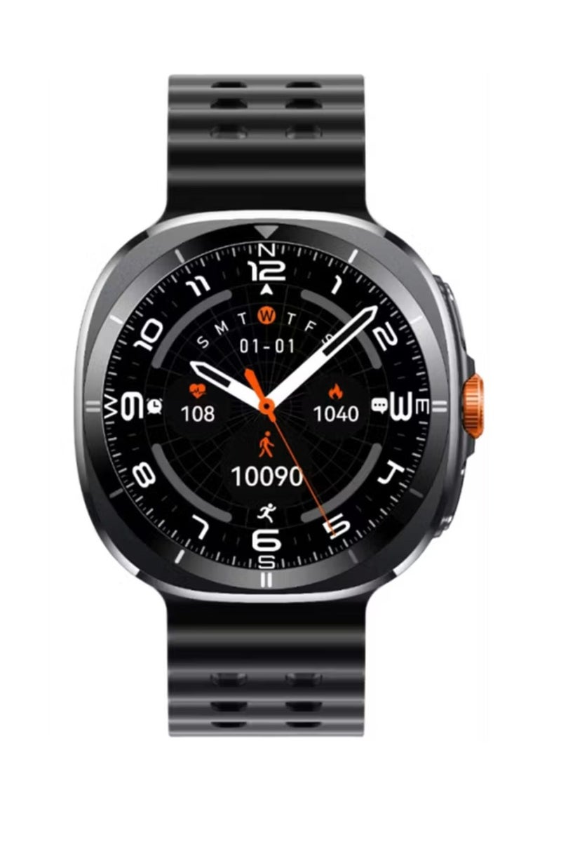 جرين ليون ساعة ذكية Connect Pro مع شاشة AMOLED ومكالمات BT عالية الدقة / شاشة تعمل دائمًا / إشعارات المكالمات / الوسائط الاجتماعية / التحكم في الموسيقى / شاشة إيقاظ برفع المعصم / مراقبة النوم / تذكير بالخمول / GL-SWA39 - أسود - Image 3