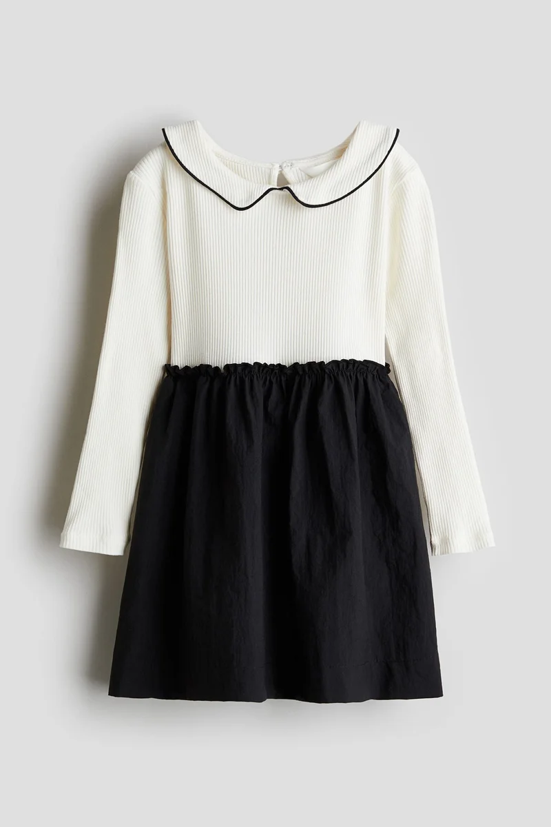 اتش اند ام فستان بتصميم ألوان متباينة