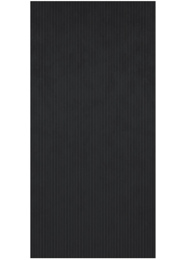 Ottomanson Easy Clean, Waterproof Non-Slip 2x3 Indoor/Outdoor Rubber Doormat, 20" x 39", Black - Image 1