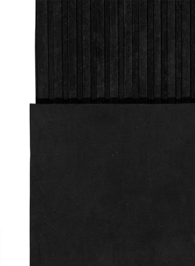 Ottomanson Easy Clean, Waterproof Non-Slip 2x3 Indoor/Outdoor Rubber Doormat, 20" x 39", Black - Image 5