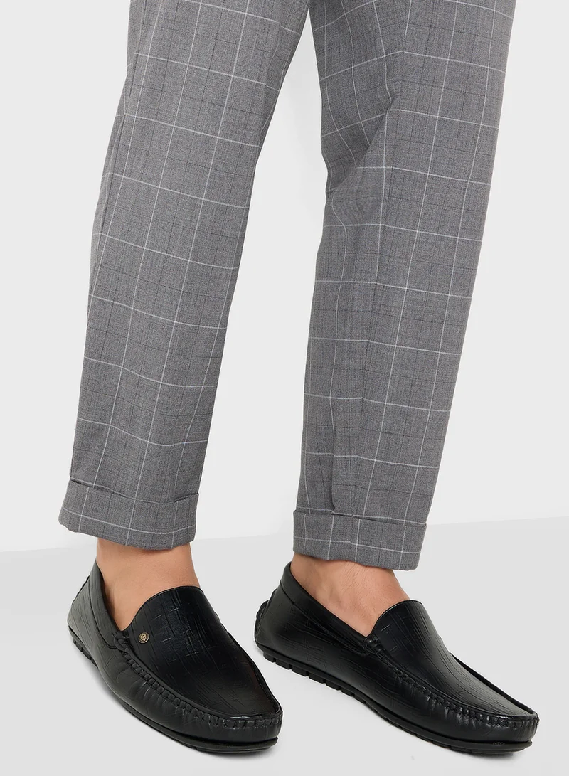 Robert Wood Croc Emboss Loafers
