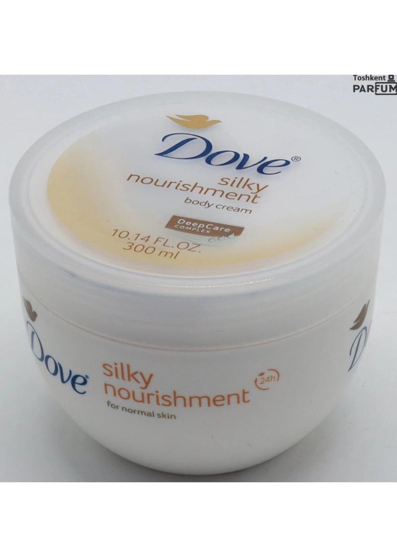 دوف كريم الجسم تغذية حريرية للبشرة العادية 300 مل - Image 1