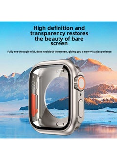 Generic Suitable For Apple Iwatchs10 Watch Case S98 Modified Second Variable Ultra Protective Case 360 All-in-One Film-Color:Starlight + Orange-Appearance Size:Apple Iwatch S9/S8/S7(45mm)  - Image 5