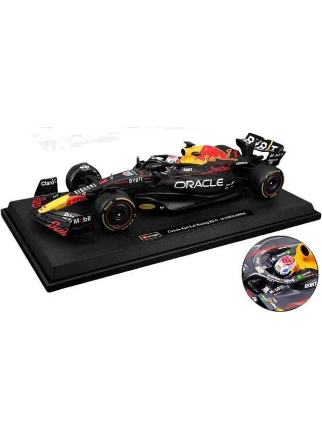 Bburago سيارة بيبراغو فورمولا 1 2023 أوراكل ريد بول ريسينغ RB19 #1 ماكس فيرستابن مصنوعة من الصب - Image 2