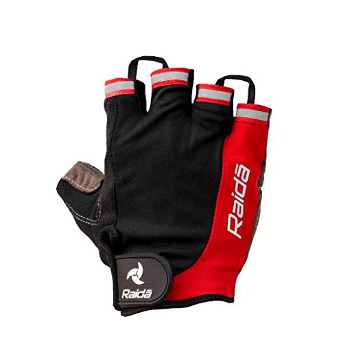 Raida Cycling & Fitness Gloves | Foam Padded (Red, XL) - Image 2