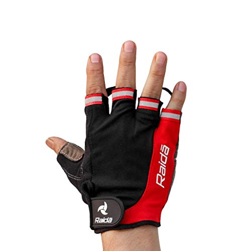 Raida Cycling & Fitness Gloves | Foam Padded (Red, XL) - Image 1