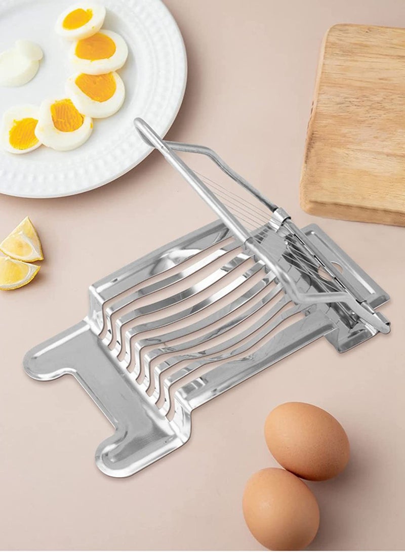 BLACKSTONE Stainless Steel Egg Slicer for Cutting Hard Boiled Eggs into Perfect Slices, Rust Proof Heavy Duty Wire Metal Egg Cutter Kitchen Gadget for Salads and Sandwiches - Image 3