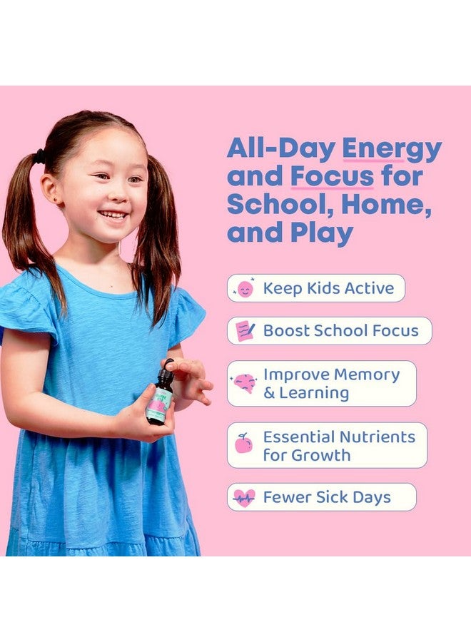 JoySpring Burst B12 Drops - Vitamin B Complex for Kids (2 fl oz) B2, B6, B5 + Methylcobalamin B12 Children Supplement to Support Healthy Growth & Development, Vegan B12, Ages 2-16+ | 60 Servings - Image 2