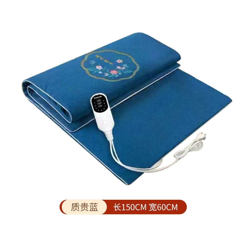 Electric Moxibustion Blanket Winter Moxibustion Electric Blanket Household Moxa Blanket Moxa Heating Cushion Full Body Hot Compress Blanket Elegant purple - Image 4