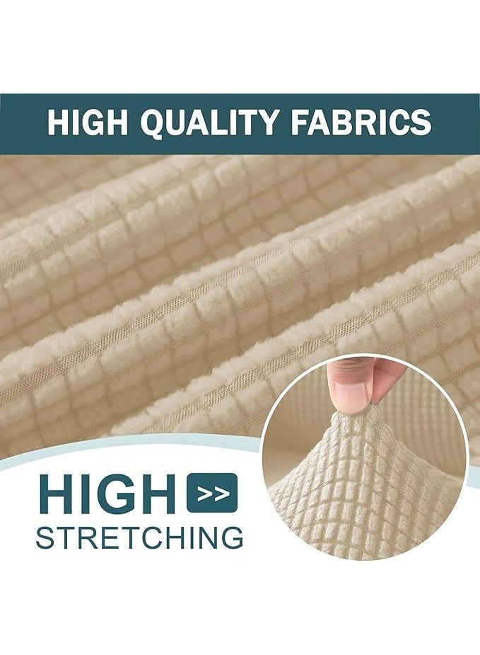 DUNISO Crystal Velvet Headboard Cover, Anti-Collision Tatami, Thickened Protective Cover, Full Dust-Proof Backrest Cover, Suitable For Bedroom Decoration, Washable, (180 cm Beige) - Image 2