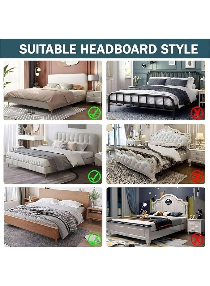 DUNISO Crystal Velvet Headboard Cover, Anti-Collision Tatami, Thickened Protective Cover, Full Dust-Proof Backrest Cover, Suitable For Bedroom Decoration, Washable, (180 cm Beige) - Image 5