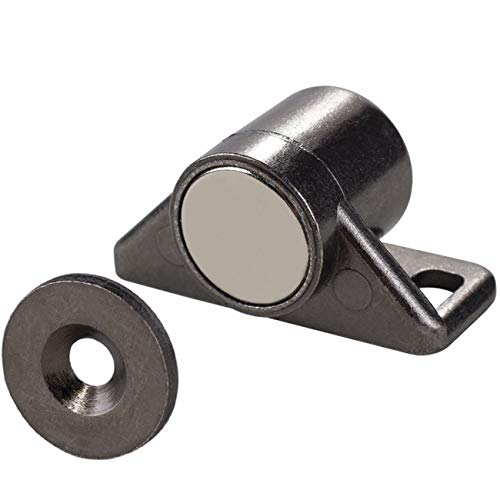 Keenkee 4 Pack Magnetic Cabinet Door Catch with Neodymium Magnet Cabinet Latch Magnetic Closure Hardware for Kitchen Cupboard and Closet Door Closing, Black Tone Gun Metal - Image 5