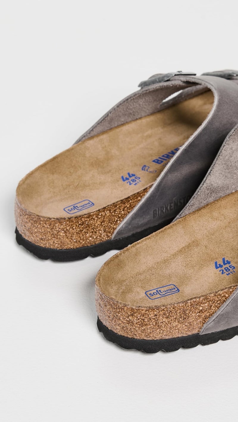 Birkenstock Unisex Arizona Soft Footbed Sandal, Iron Oiled Leather, 41 M EU/10-10.5 B(M) US Women/8-8.5 B(M) US Men - Image 3