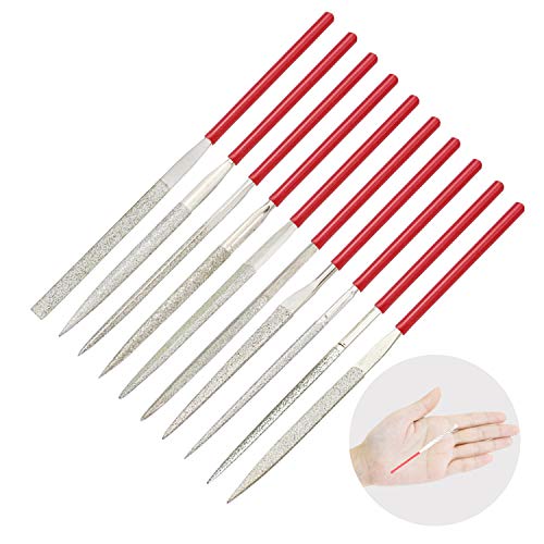 Kalim MINI Diamond Needle File Set (10pcs 150 Grit Precision Diamond File) - Image 4