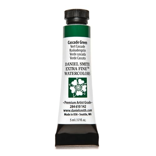 Daniel Smith 284610142 Extra Fine Watercolors Tube, 5ml, Cascade Green, 0.17 Fl Oz (Pack of 1) - Image 1