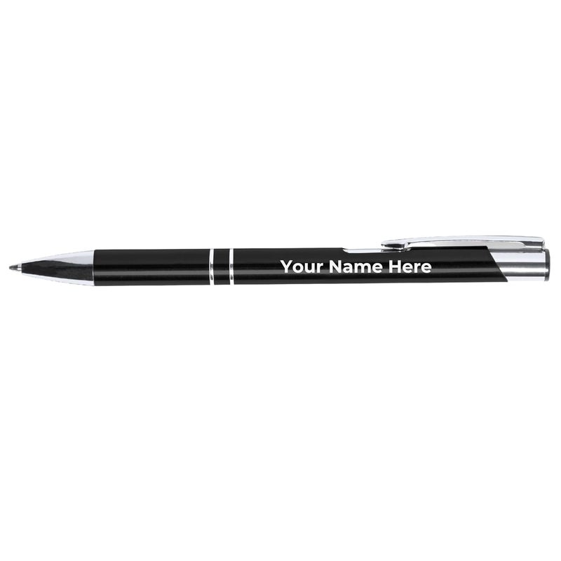 CrownLit Personalised Pens,Promotional Pen with YOUR COMPANY NAME Printed,Pack of 10, Blue - Image 4