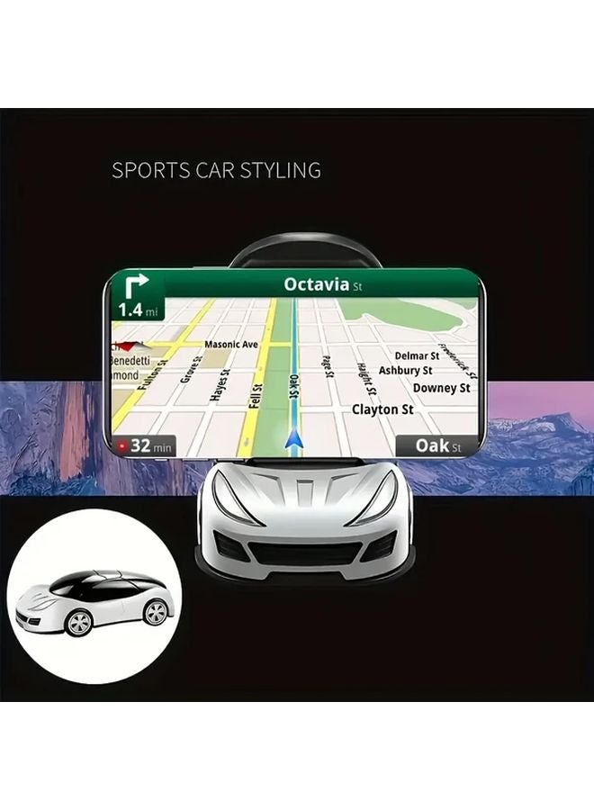 Black 360 Degree Rotatable Foldable Car Phone Stand Dashboard Holder ABS Waterproof - Image 5