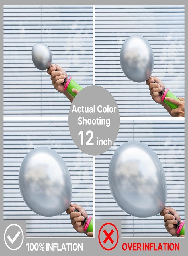 PartyWoo Silver Balloons 123 pcs Different Sizes of 18 12 10 5 Inch Silver Balloon Arch Kit Garland for Birthday Graduation Bachelorette Engagement Bridal Shower Wedding Party Decorations Silver-G102 - Image 3