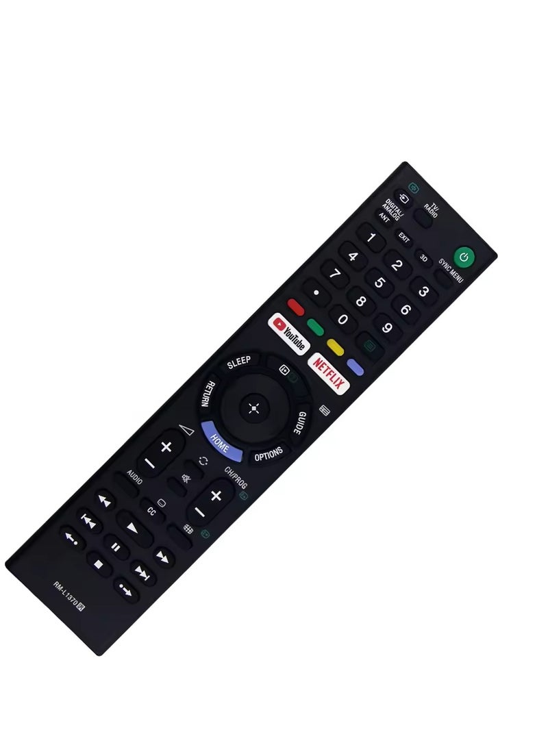 NVTC RM-L1370 Remote Control Universal for Sony TV LCD TV 3D LED Smart Controller with Youtube Netflix Button (Black) - Image 3