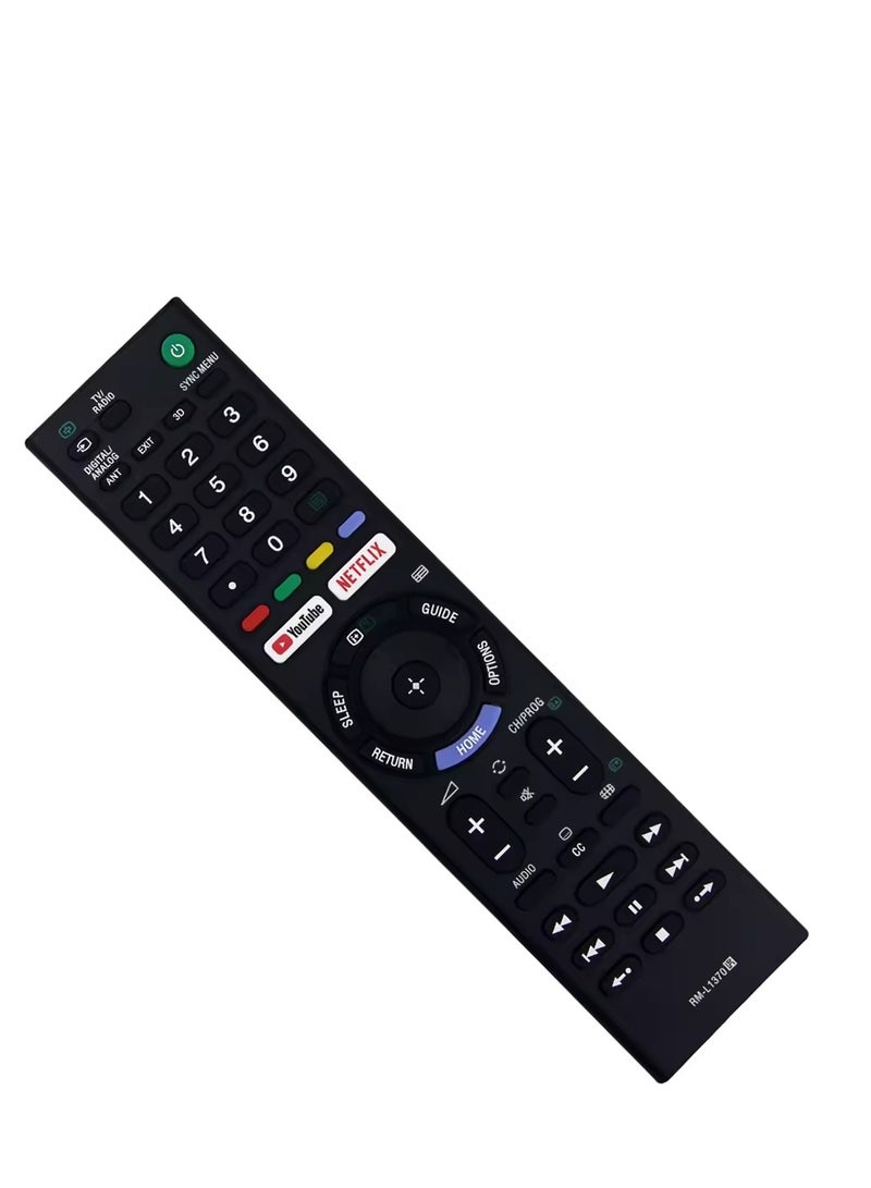 NVTC RM-L1370 Remote Control Universal for Sony TV LCD TV 3D LED Smart Controller with Youtube Netflix Button (Black) - Image 4