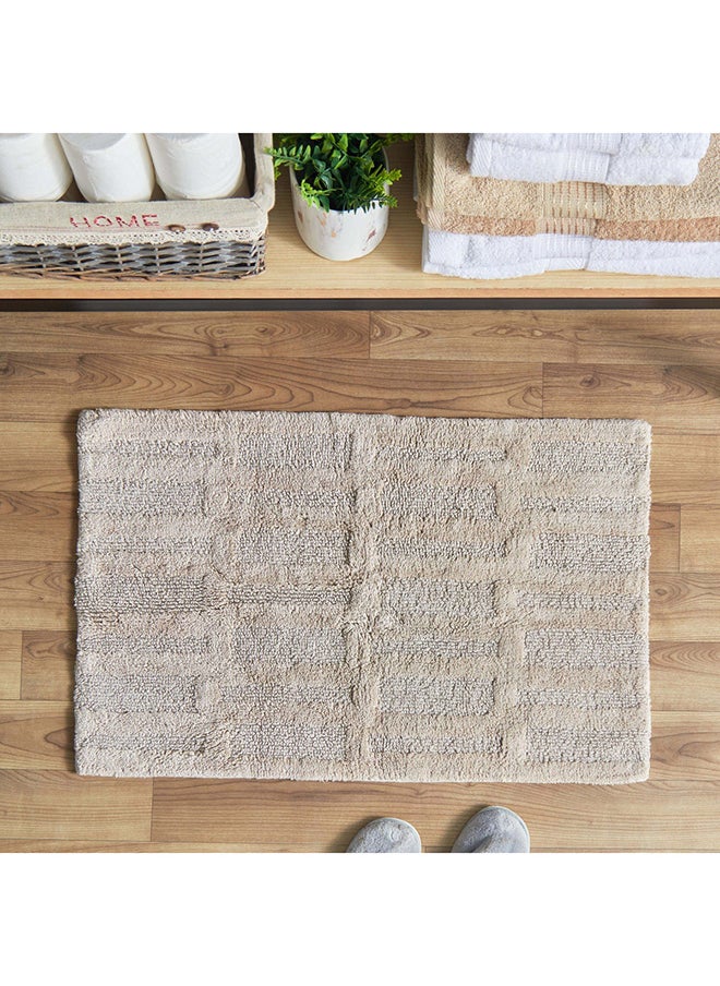 Home Box بساط حمام قطن مزخرف 80 × 50 سم  - Image 1