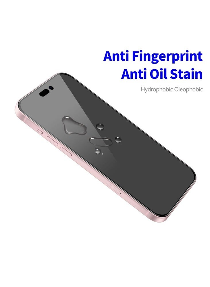 IAF iPhone 16 Premium 9D Anti-Spy Privacy Screen Protector, Anti-Scratch Screen Protector with Easy Installation Tray, Bubble Free 9h Tempered Glass HD Clear Protector Glass Compatible  - Image 1