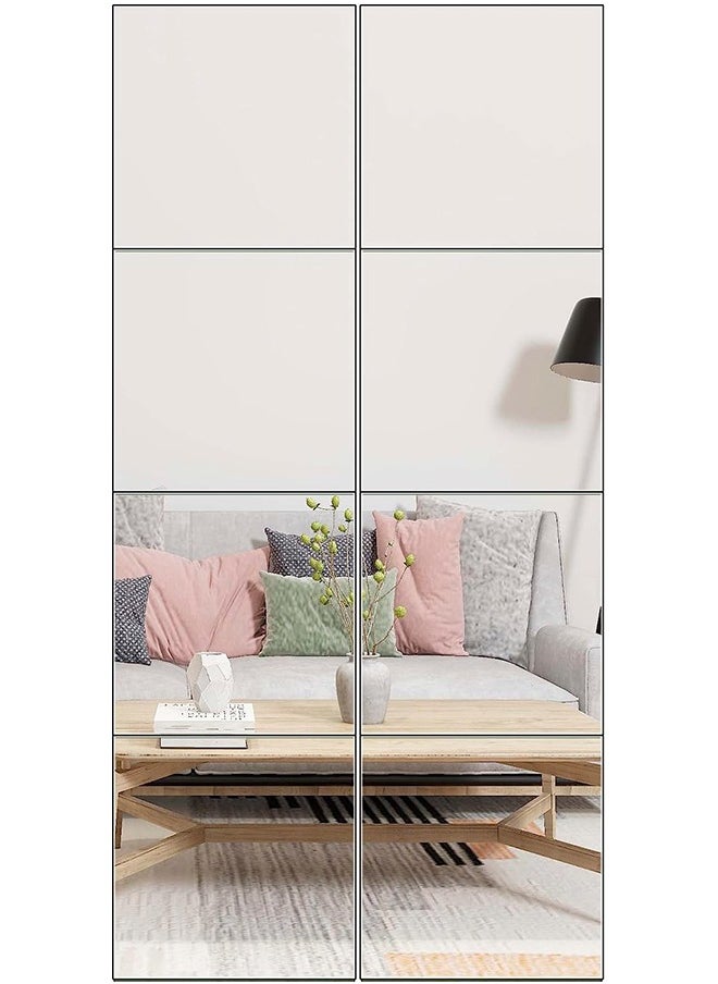 CityRiya-Long Full Length Mirror Wall Mirror Mirror Full Length 8 PCS Make Up Mirror Dressing Mirror Large Full Body Mirror Tall Floor Standing Wall Mirror for Bathroom, Bedroom, Dressing  - Image 1