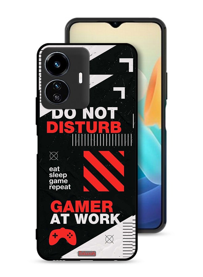 Tolwak Vivo Y77e 5G Protective Case Cover Do Not Disturb Gamer At Work - Image 1