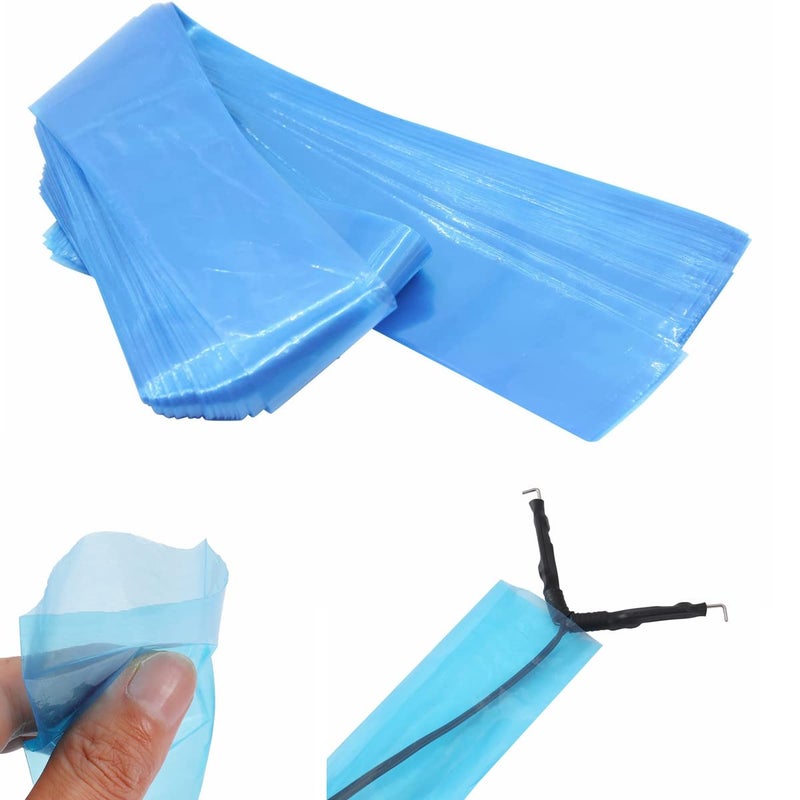 KingWei Clip Cord Covers,KingWei One Box of 125 PCS Plastic Blue Clip Cord Sleeves,Tattoo Clip Cord Covers - Image 3