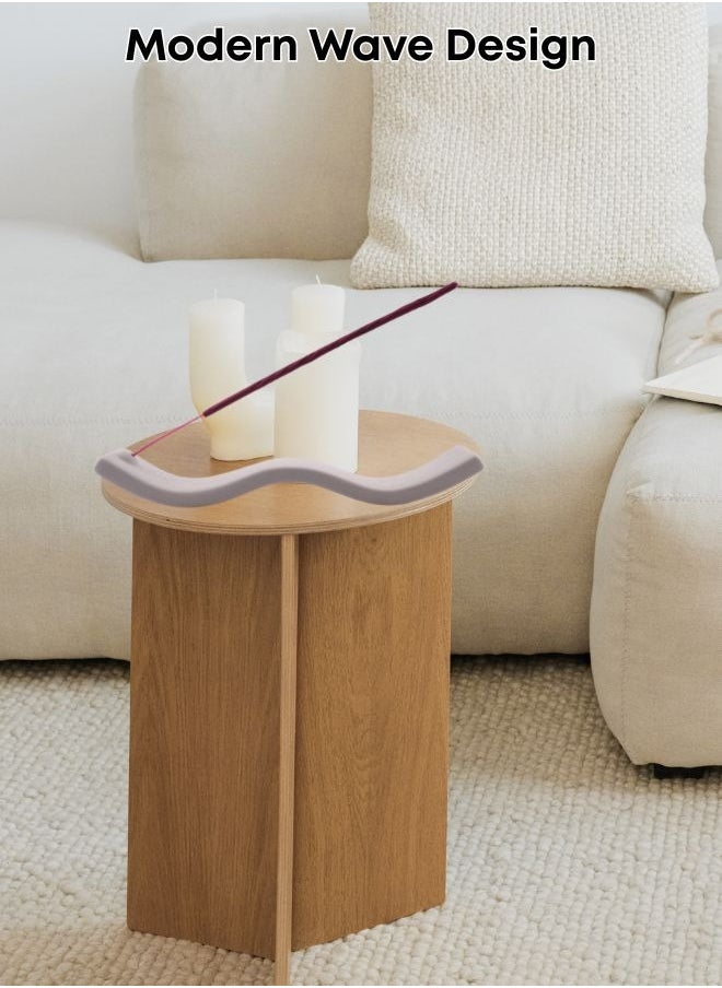 Zence Design Ceramic Incense Stick Holder in Grey, for counters, meditation rooms, yoga, home, and office  - Image 5