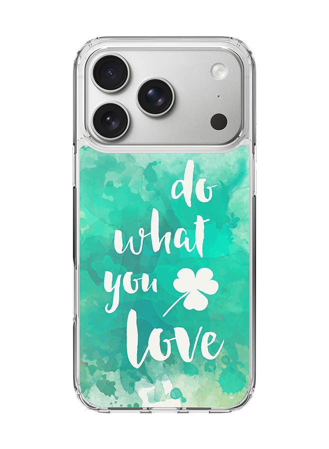 Stylizedd Classic Clear MagSafe Case for iPhone 17 Pro , Hybrid Soft Case Flexible Edges Anti Drop TPU PC Gel Thin Transparent Cover [ Designed for iPhone 17 Pro ] - Do what you love