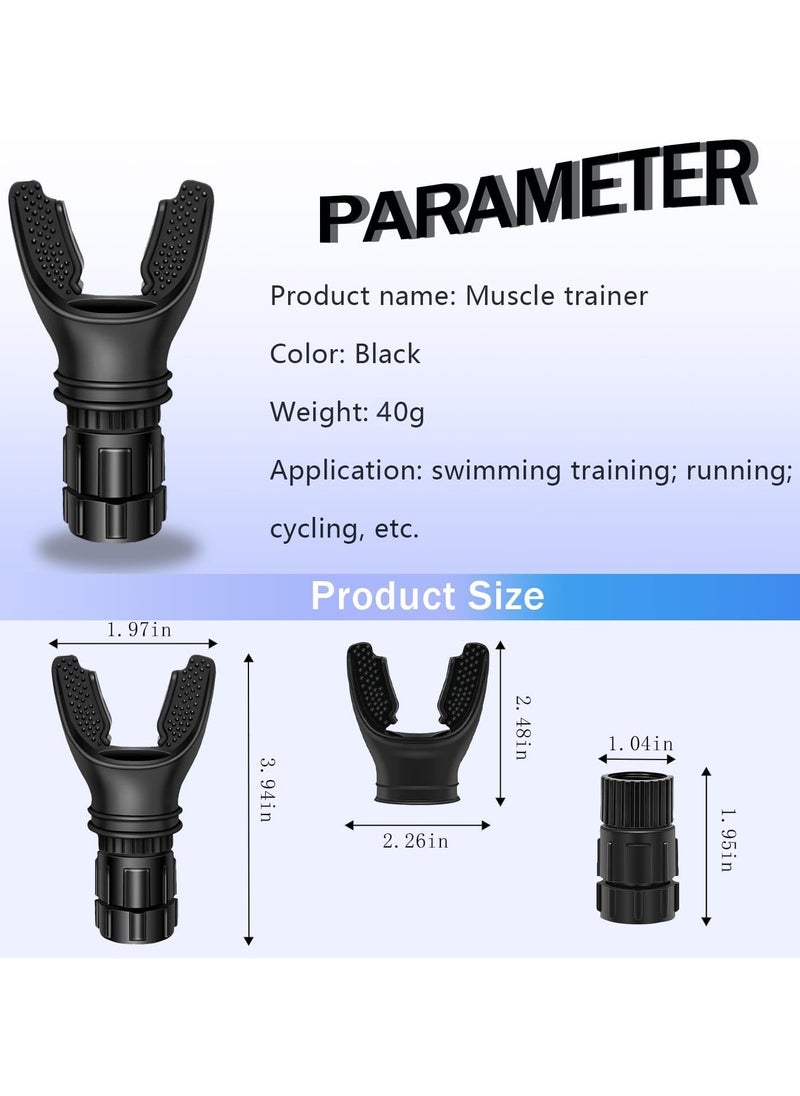 Generic - Portable breathing exercise device for lungs, Breathing trainer with Resistance Adjustable, Lung Trainer with excellent quality silicone,Easy to Clean and Use, Improve Breathing Capacity and Endurance - Image 1