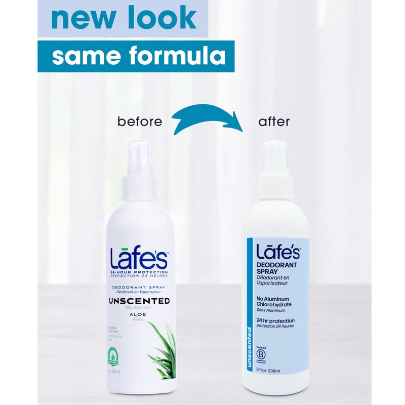 Lafe's Natural Deodorant | 8oz Aluminum Free Natural Deodorant Spray for Women & Men | Paraben Free & Baking Soda Free with 24-Hour Protection | Unscented | 3 Pack - Image 2