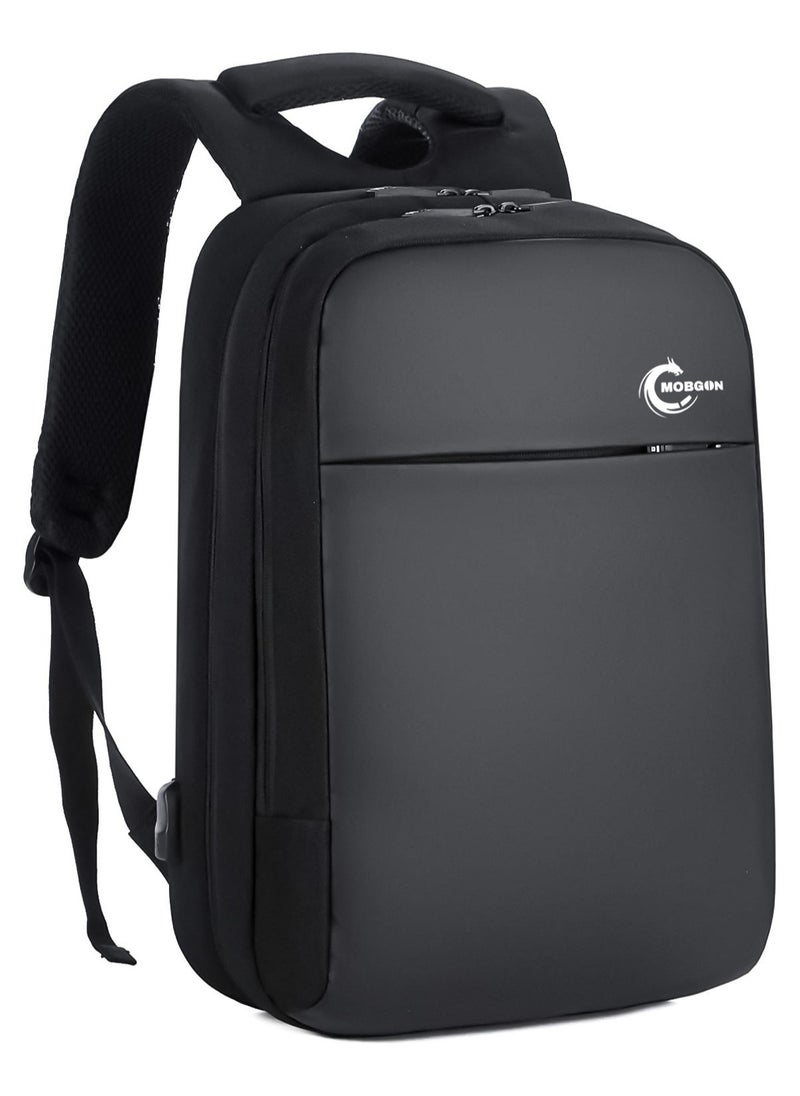 Generic - 15.6-Inch Waterproof Laptop Backpack With Usb Charging Port - Black - Image 1