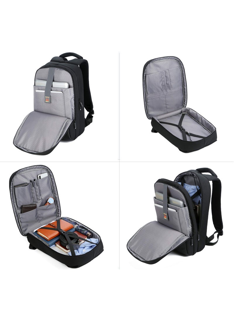 Generic - 15.6-Inch Waterproof Laptop Backpack With Usb Charging Port - Black - Image 1